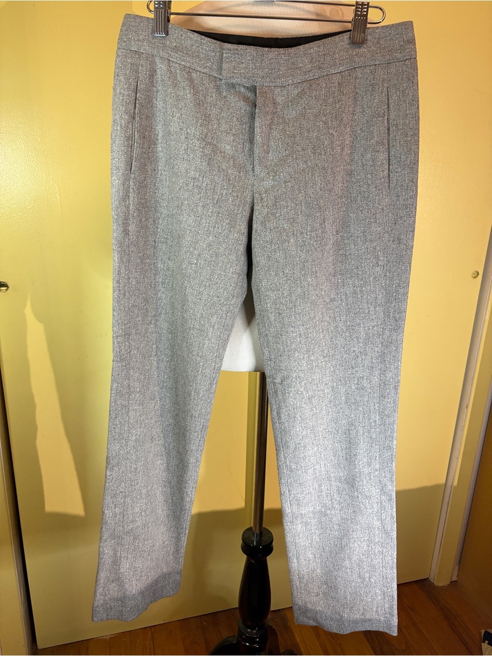 rag & bone Gray Straight-Leg Tailored Trousers